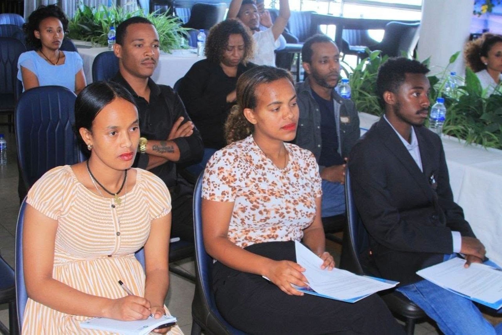 Journalists at the AI Cyber Guard launch press conference